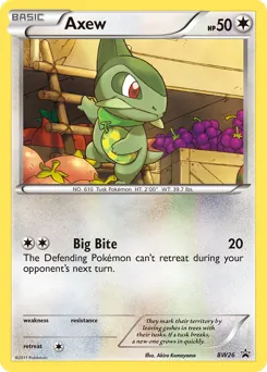BW Black Star Promos Axew Pokémon card